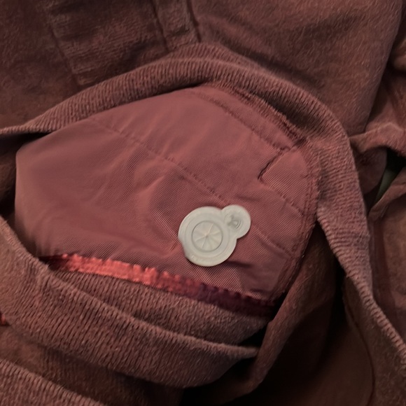 🌟2xHP 🦄🍋lululemon/oqoqo Slalom Jacket | RARE Vintage | Dark Purple | Size 6 - Picture 7 of 10
